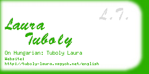 laura tuboly business card